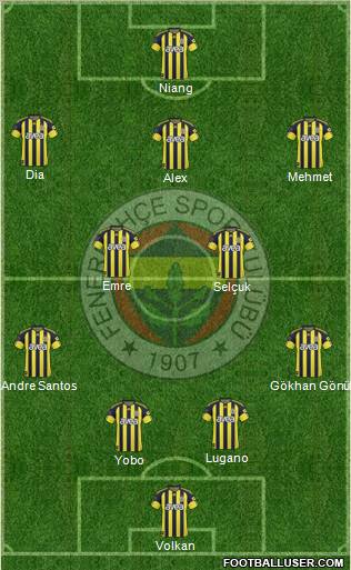 Fenerbahçe SK Formation 2011