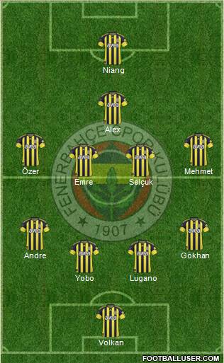 Fenerbahçe SK Formation 2011
