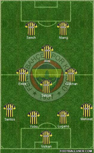 Fenerbahçe SK Formation 2011