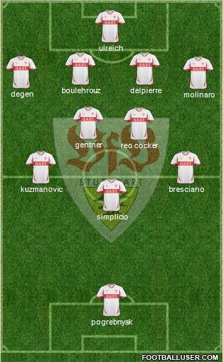 VfB Stuttgart Formation 2011