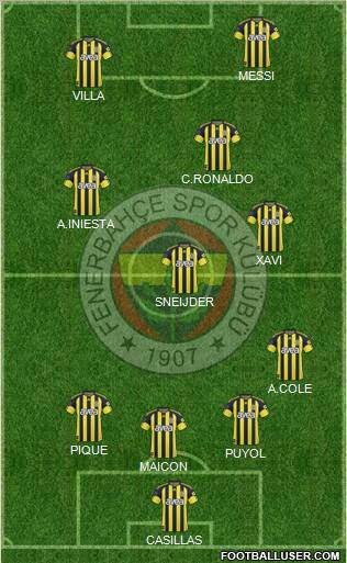 Fenerbahçe SK Formation 2011