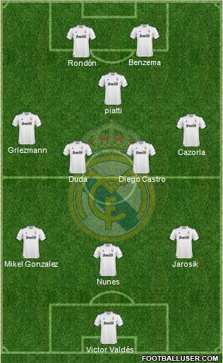 Real Madrid C.F. Formation 2011