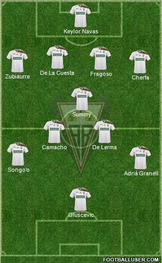 Albacete B., S.A.D. football formation