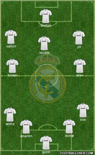 Real Madrid C.F. Formation 2011