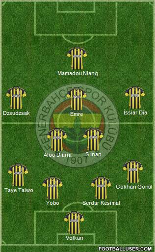 Fenerbahçe SK Formation 2011