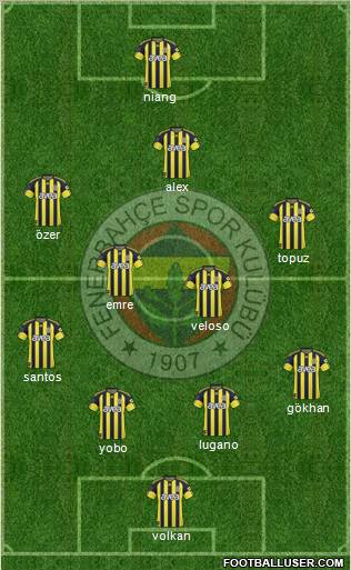 Fenerbahçe SK Formation 2011
