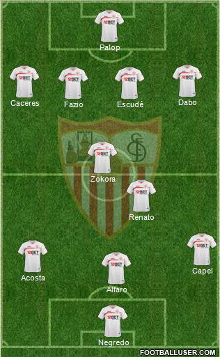 Sevilla F.C., S.A.D. Formation 2011