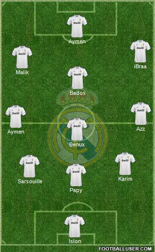 Real Madrid C.F. Formation 2011