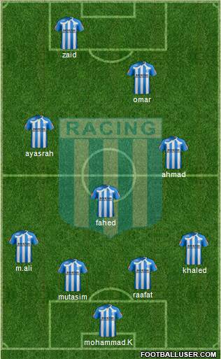 Racing Club football formation