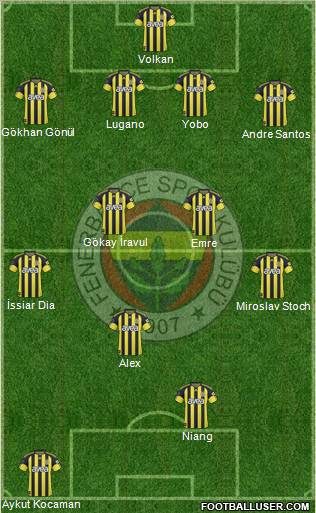 Fenerbahçe SK Formation 2011