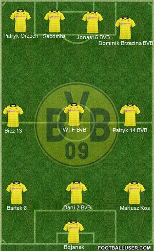Borussia Dortmund Formation 2011