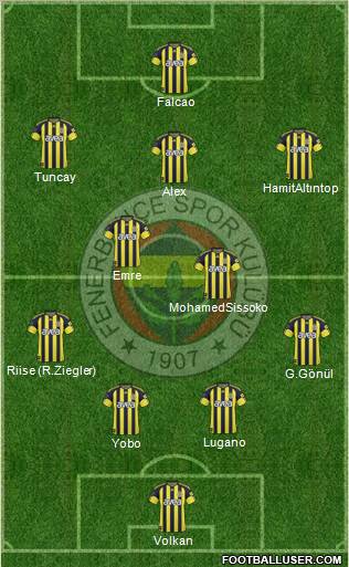 Fenerbahçe SK Formation 2011