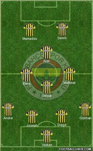 Fenerbahçe SK Formation 2011