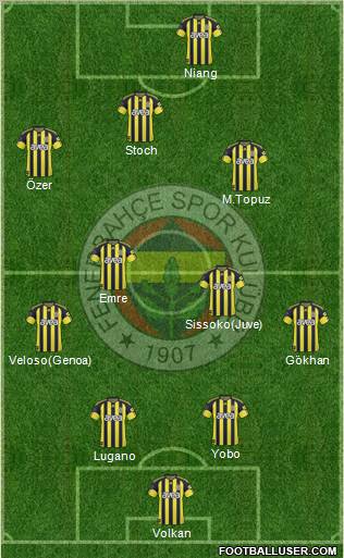 Fenerbahçe SK Formation 2011