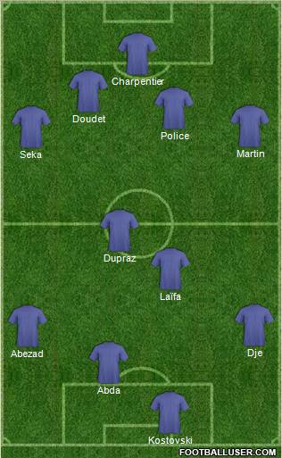 Football Manager Team Formation 2011