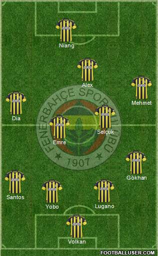 Fenerbahçe SK Formation 2011