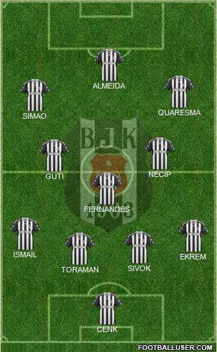 Besiktas JK Formation 2011