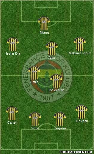 Fenerbahçe SK Formation 2011