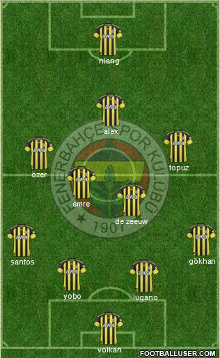 Fenerbahçe SK Formation 2011
