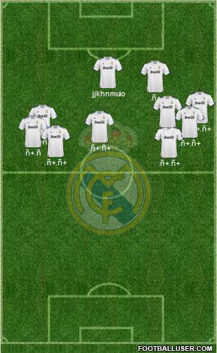 Real Madrid C.F. Formation 2011