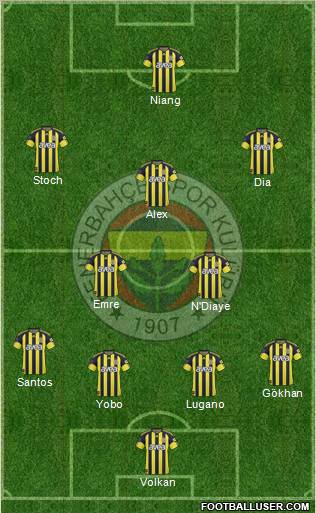 Fenerbahçe SK Formation 2011