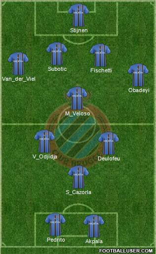Club Brugge KV Formation 2011