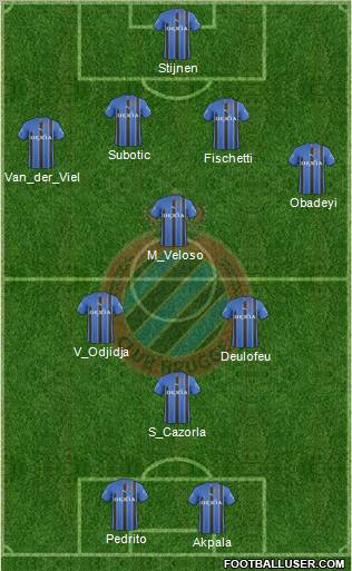 Club Brugge KV football formation