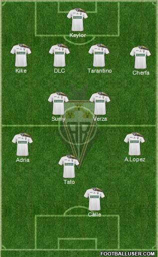 Albacete B., S.A.D. football formation