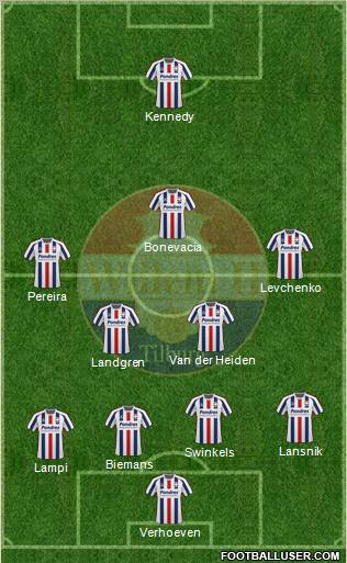 Willem II football formation