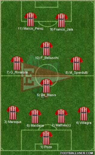 Estudiantes de La Plata football formation