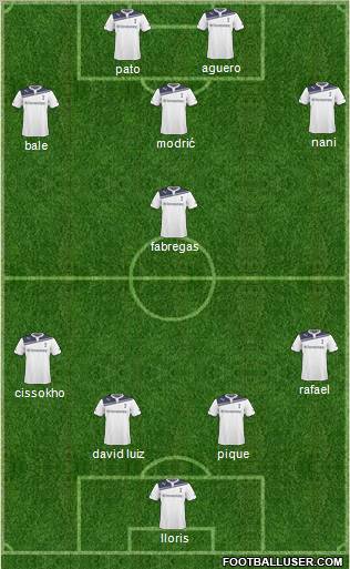 Tottenham Hotspur Formation 2011