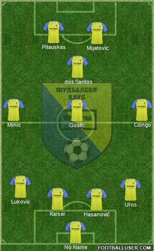 FK Modrica Maxima Formation 2011
