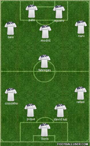 Tottenham Hotspur Formation 2011