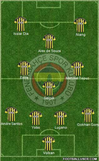 Fenerbahçe SK Formation 2011