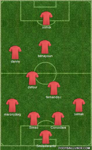 Pro Evolution Soccer Team Formation 2011