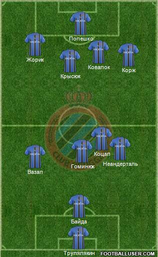 Club Brugge KV Formation 2011