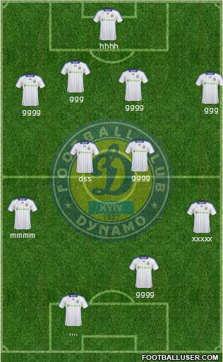 Dinamo Kiev 4-2-2-2 football formation