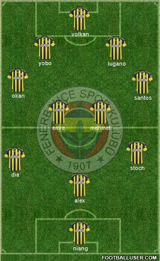 Fenerbahçe SK Formation 2011