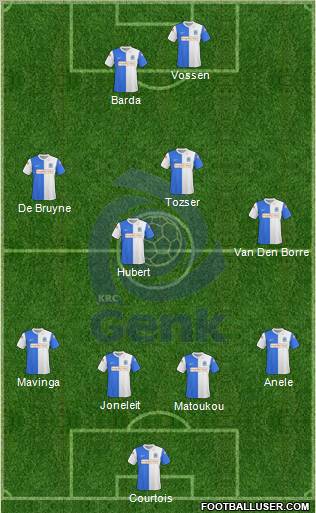 K Racing Club Genk football formation