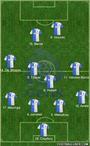 K Racing Club Genk football formation