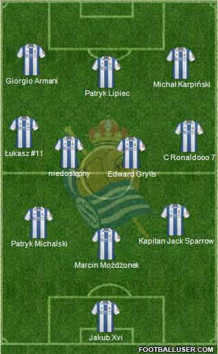 Real Sociedad S.A.D. football formation