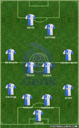 K Racing Club Genk football formation