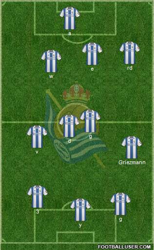 Real Sociedad S.A.D. Formation 2011
