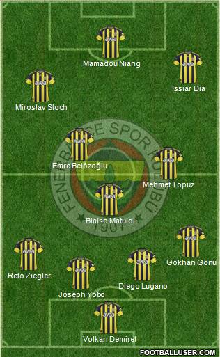 Fenerbahçe SK Formation 2011