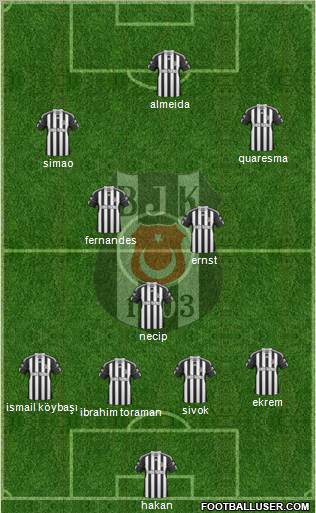 Besiktas JK Formation 2011