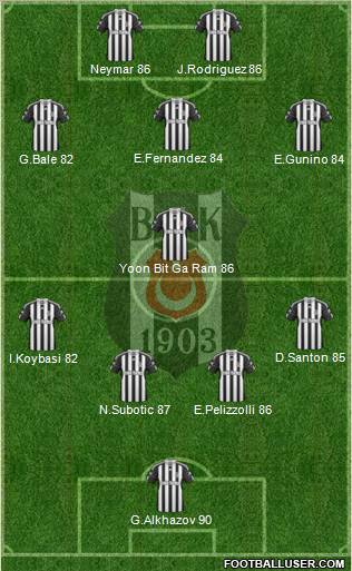 Besiktas JK Formation 2011