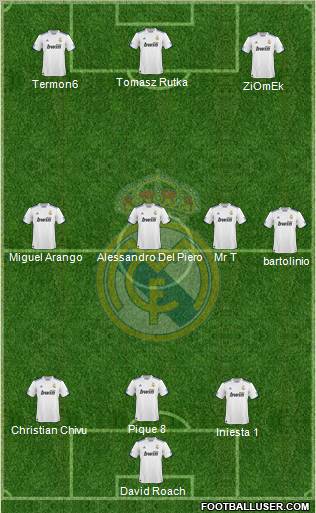 Real Madrid C.F. Formation 2011