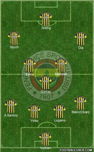 Fenerbahçe SK Formation 2011