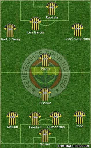 Fenerbahçe SK Formation 2011
