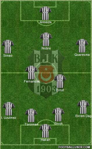 Besiktas JK Formation 2011